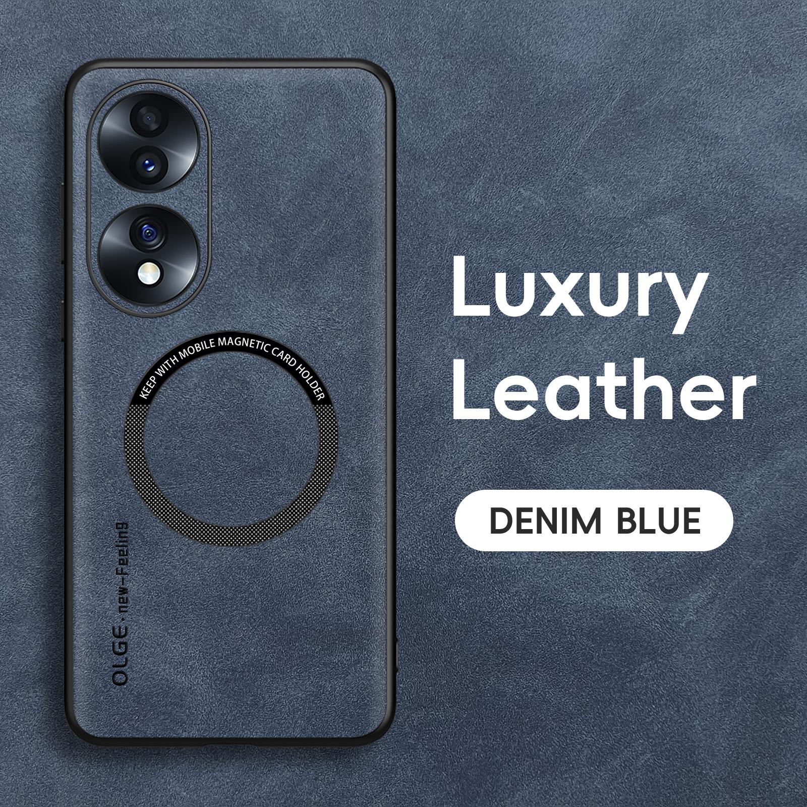 

Магнитный Ретро Кожаный Мягкий Чехол для Honor 70 90 50 Honor70 Honor90 Honor50 Беспроводная Зарядка Чехол Крышка для Телефона For Honor 50 синий