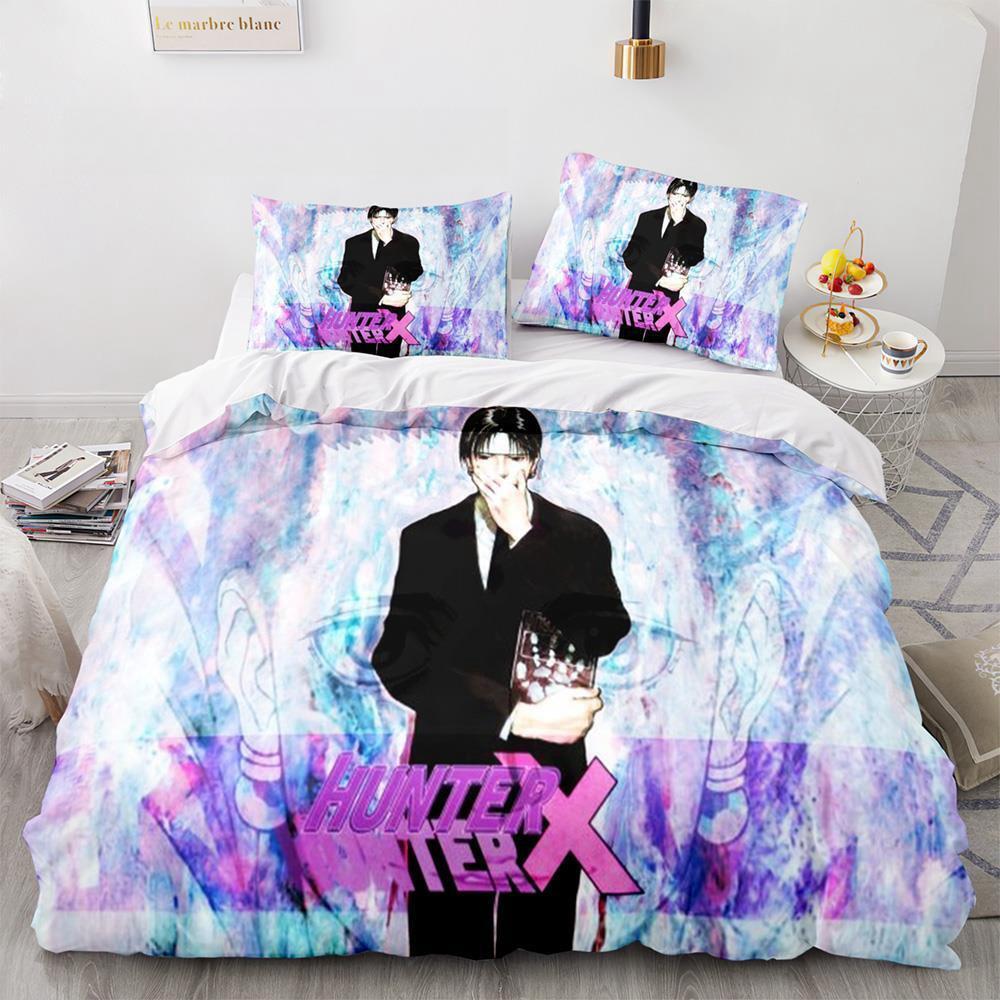 HUNTER×HUNTER Bedding Set Single Twin Full Queen King Size Bed Set Adult Kid Bedroom Duvet cover Sets bed furniture set bedroom