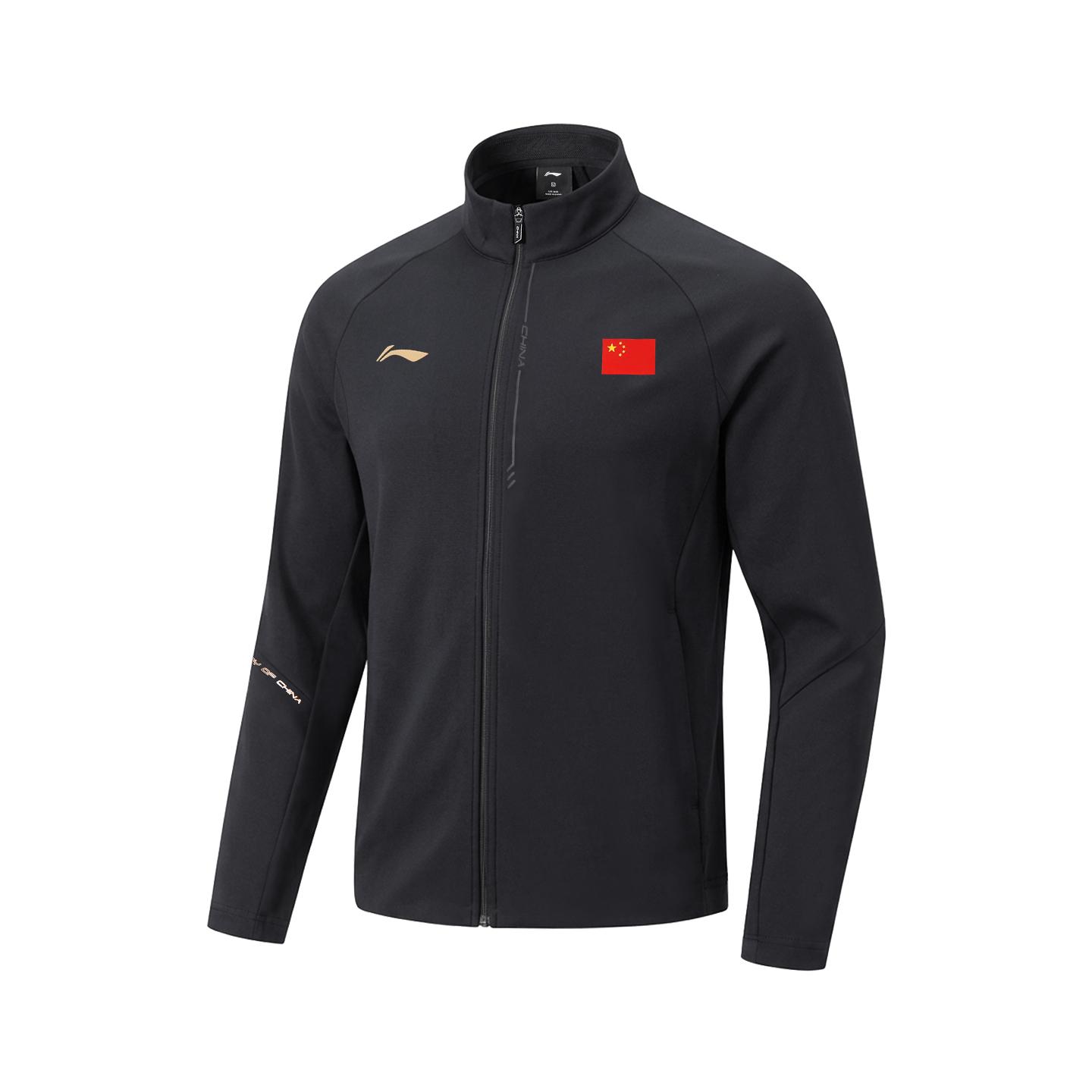 Li Ning Спортивный Удобный Кардиган Повседневный Универсальный Модный Тренд Стойка Капюшон Мужские Топы Глубокий Темно-Синий AWDW225-1 L