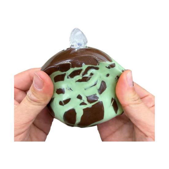Шоколадный шар Игрушка-сквиш Ручной работы Формируемый Симулятор Снятия стресса Шоколадный шар Сенсорная игрушка Медленно поднимающийся мятный зеленый