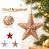 15-Piece Christmas Tree Star Ornaments Set for Holiday Scene Decoration and Display
