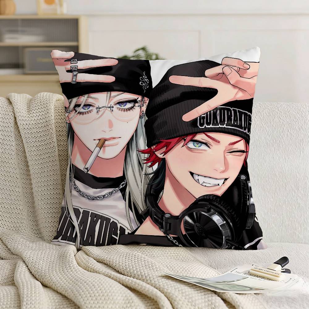 G-Gokurakugai T-Tao Pillow Case for Sofa Living Room Home office Decor Protective Cover