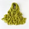180 * 90 Cotton And Linen Scarf Sunscreen Folds Solid Color Human Cotton Silk Scarf Shawl Multi-Color Yarn Headscarf Women