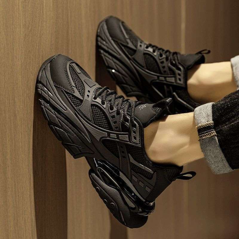 

Darth Vader men s shoes summer breathable mesh casual sports running teen thick sole heightening black dad trendy shoes 44 чёрный