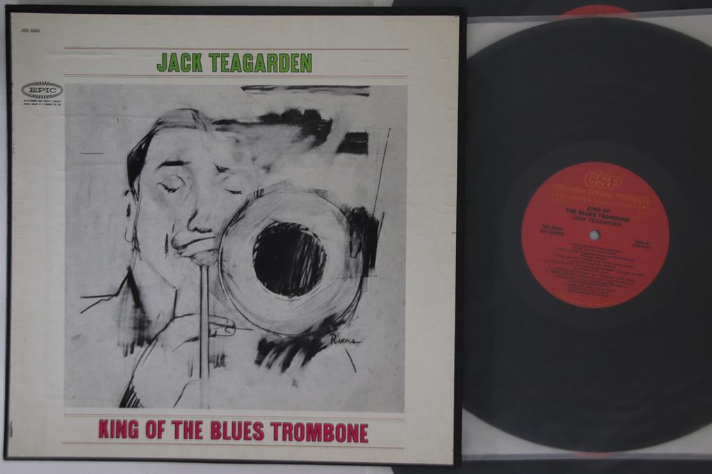 LP Record JACK TEAGARDEN - King Of The Blues Trombone JSN6044 EPIC 1963 US Jazz Used