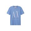 SS22 Letter Print Crew Neck Short Sleeve T-Shirt Men Tops Light-Blue 8NZTPA-ZJH4Z-15BD