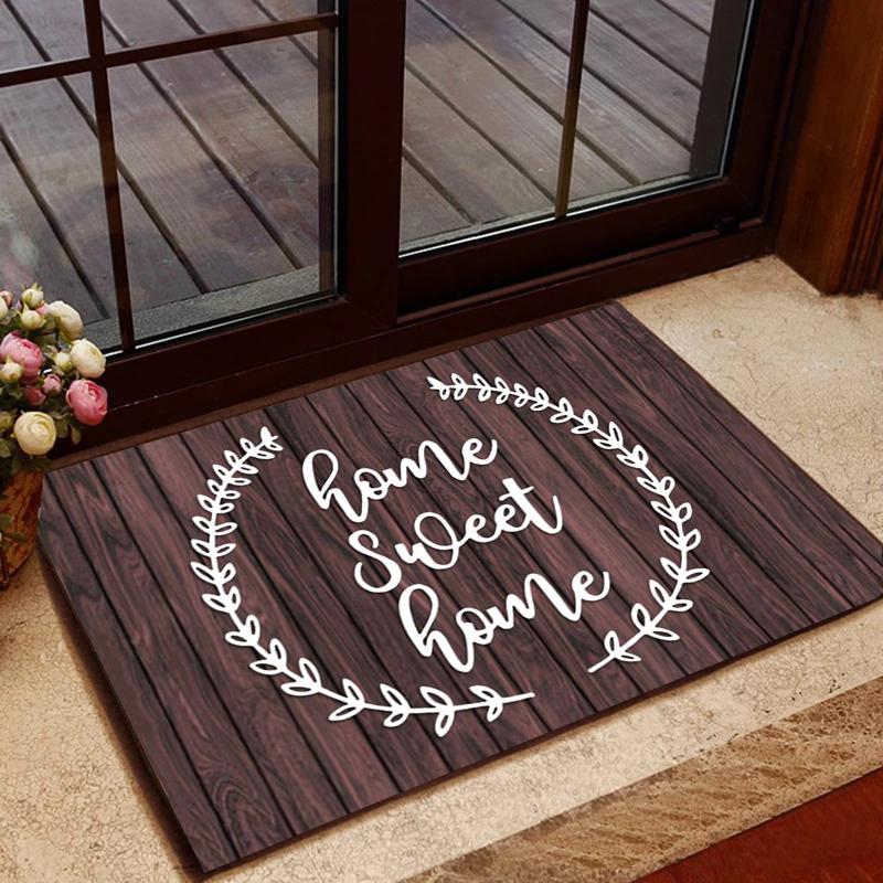 Home Sweet Home Carpet for Living Room Bedroom Rug Door Kitchen Unslip Floor Mats Birthday gift photography props Alfombra Rug
