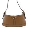Used Shoulder Bag Leather Brown One Belt