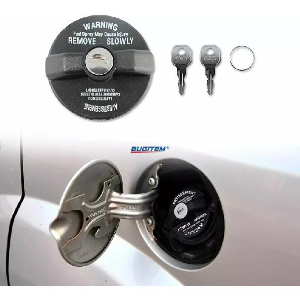 05278655AB 52100419AB Locking Gas Fuel Tank Cap With Keys For Jeep Wrangler Cherokee Grand Cheroke Dodge Challenger Ram чёрный