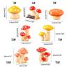 Miniature Resin Mushroom Figurine Decorative Mini Sculpture for Home Garden Yard Lawn Decoration Accessories