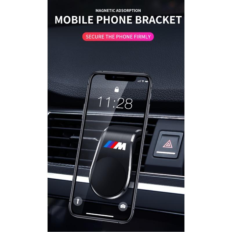 Car Magnetic L-shaped Car Dedicated GPS Phone Holder Emblem For BMW M E34 E36 E60 E90 E46 E39 E70 F10 F20 F30 X5 X6 X1 M3 M5 M6 E71 F01 F02 F87
