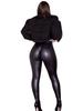 Y6011 High-Waisted Slimming Matte PU Leather Pants for Women - Autumn/Winter Collection