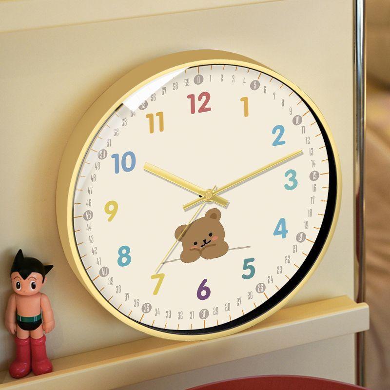 Simple Silent Clocks Living Room Bedroom Wall Hanging Clock Early Childhood Room Quartz Watch Home Decoration