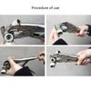 3Pcs C Clamp Locking Pliers Locking C Clamp Adjustable C Pliers Locking Plier For Woodworking Welding Electrician