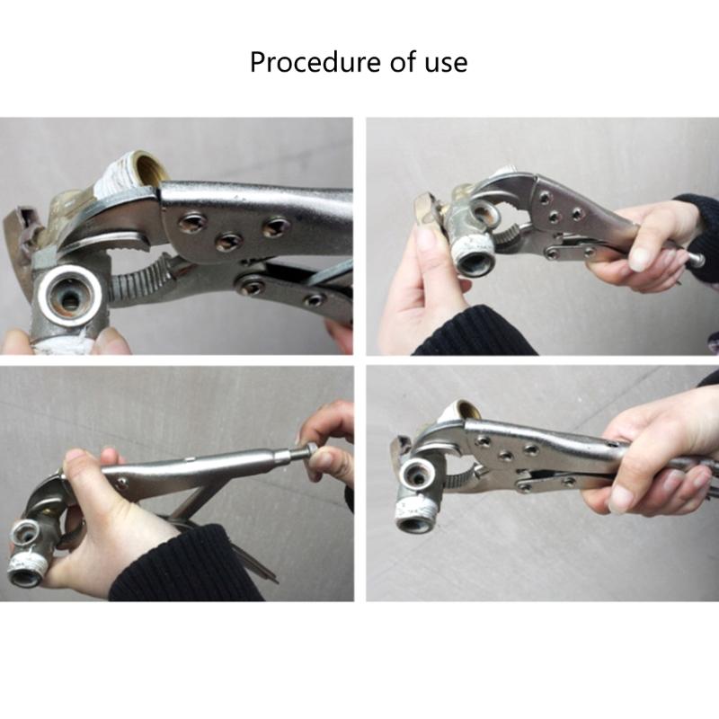 3Pcs C Clamp Locking Pliers Locking C Clamp Adjustable C Pliers Locking Plier For Woodworking Welding Electrician