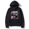 British Virtual Bands Gorillaz Hoodie Autumn Winter Men Plus Size Hoodie Graphic Print Man Sweatshirts Long Sleeve Streetwear