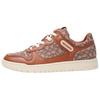 C201 Cow Split Leather Low Top Skateboard Shoes Women's Cocoa CN309_URC