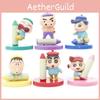 Adorable Crayon Shin-chan Figurine Set For Desktop Car Cake Decoration Collectible Pvc