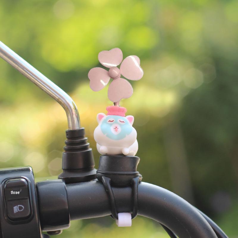 Bästsäljande söta väderkvarn cykel- och motorcykel tecknade djurprydnader