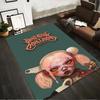 Futuristic Girl with Robotic Aesthetic Design Non-slip Rug Suitable for Living Room and Bedroom Sofas