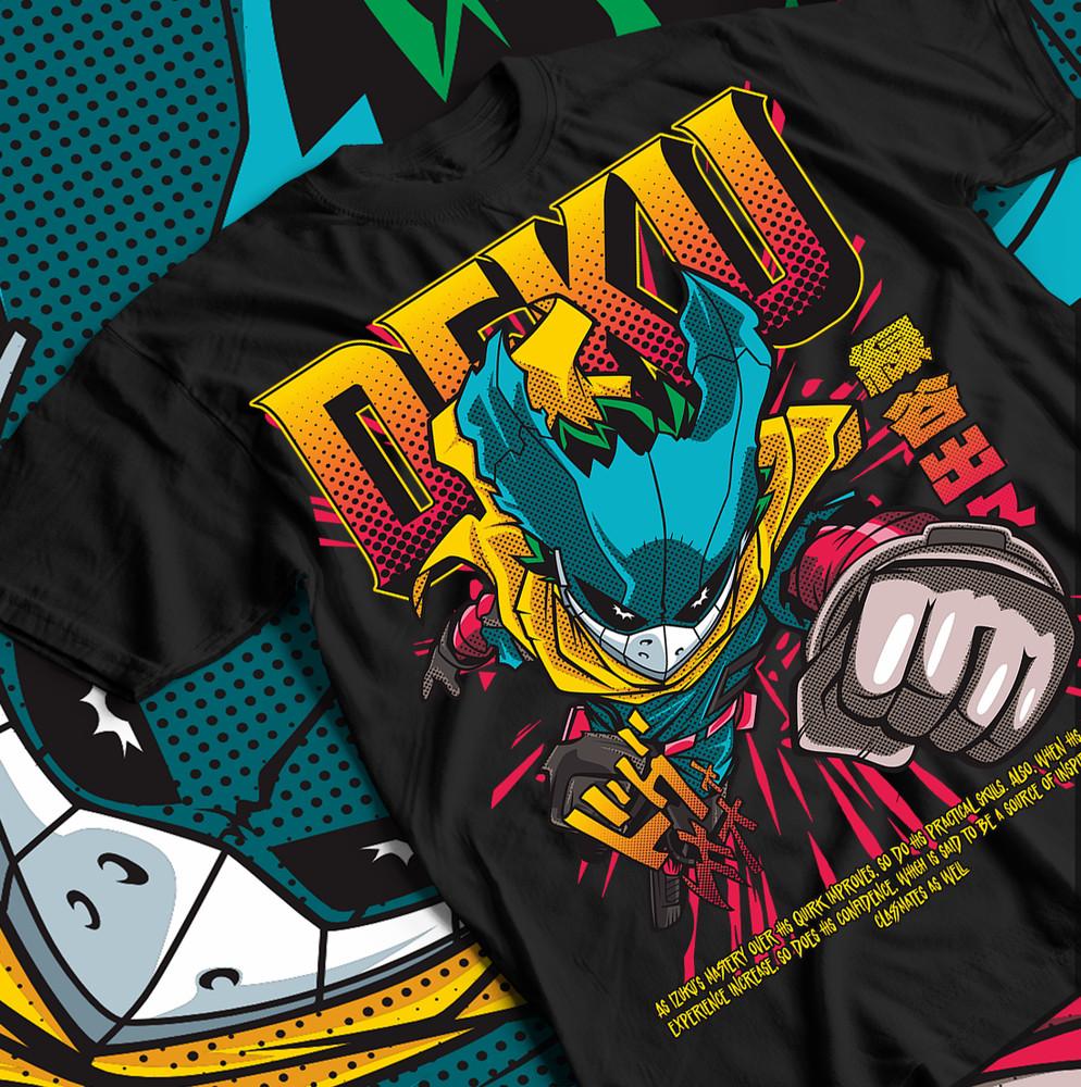 Deku T-Shirt, Anime Gift Shirt, My Hero Academia Tee, Izuku Midoriya Top.