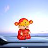 Automatic Nodding Solar God of Wealth Statue New Year Car Ornaments  Office Entrance