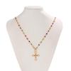Luxurious Choker Necklace Featuring a Striking Crosses Pendant with Colorful Zirconia for Women’s Jewelry Collection