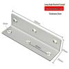 Stainless Steel L-Shaped 6-Hole 90° Angle Bracket for Shelves, Tables, and Chairs