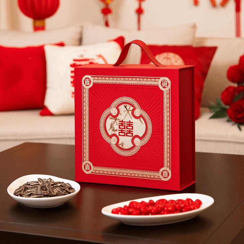 Gift Packing Box Chinese Style Wedding Gift Box Drawer Style Retro Bridesmaid Box Handheld Souvenirs Gift Box Engagement Party