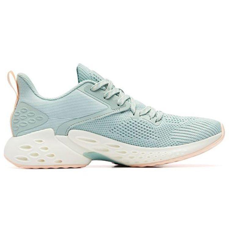 Anta Wormhole Technology Shock Absorption Non-Slip Low-Top Running Shoes Women Running Shoes Light-Green 12935588-3