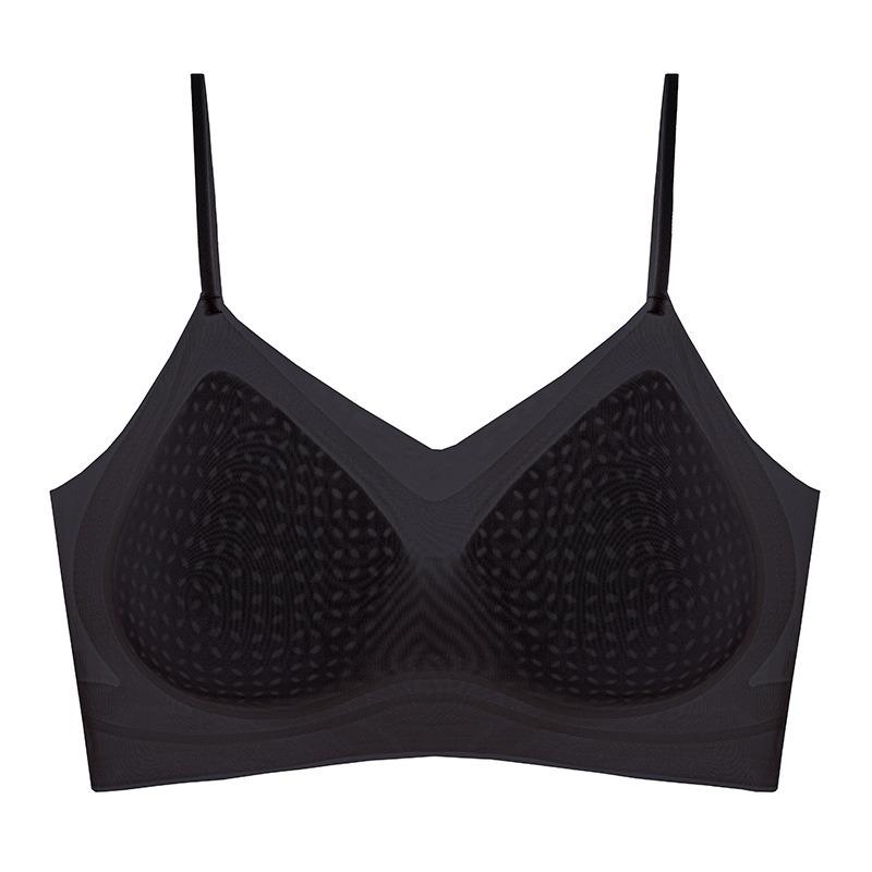 Ultra-thin Underwear - Summer Lightweight Women's Gathering Anti-sag Bra with Adjustable Breasts and Invisible Ice-silk Jelly Bra.
