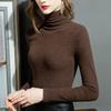 Autumn and winter turtleneck bottoming shirt women's long-sleeved women's clothing women's double-sided German velvet velvet thermal top