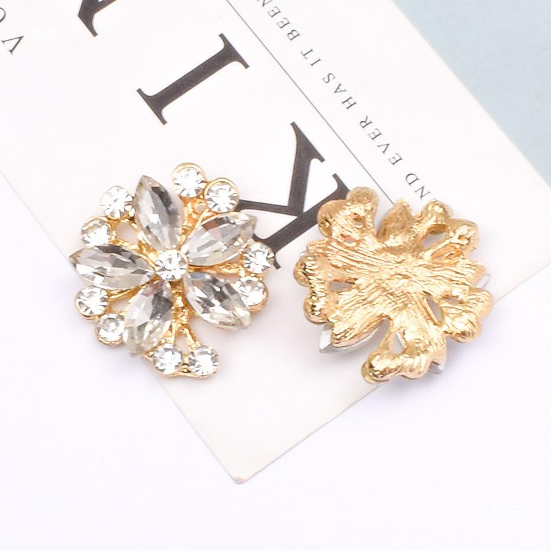Water Drop Rhinestone Flower Leaf Alloy Fashion Bow Tie & Shoe Ornament Accessory.