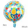 32Inch Donut Globos Foil Balloon Fruit Ice Cream Helium Balloon Birthday Party Decoration Kids Toy Sweet Digital Baby Shower
