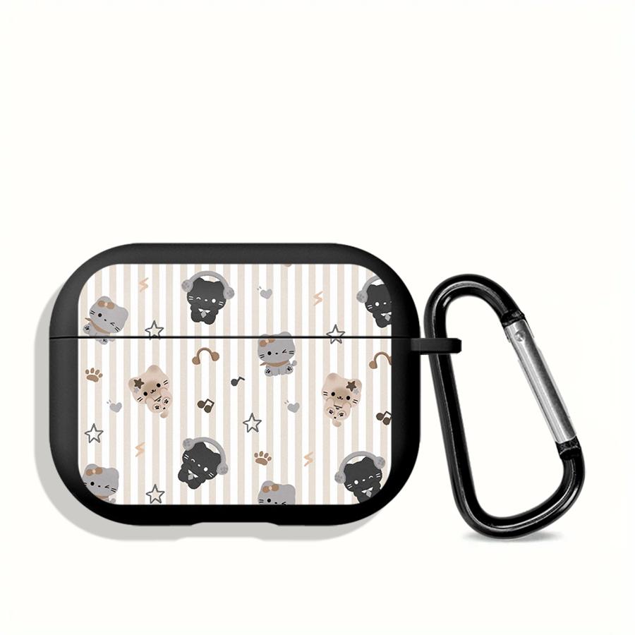 Grid Cartoon Cat Case For Airpods 2 Pro 3 Pro3 Pro2 1 4 Earphone Cases Cover Airpods 3