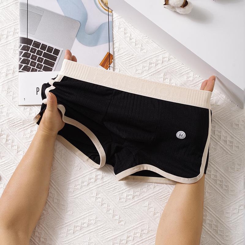 

Мужские текстурированные дышащие брюки из чистого хлопка с плоскими углами 3XL чёрный