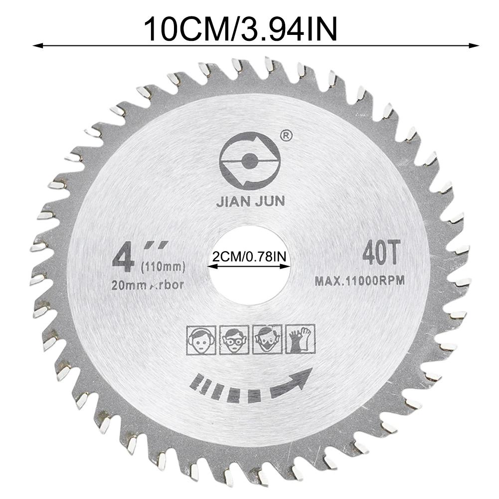 4 Inch Saw Blade 40 Tooth Grinder Round Saw Disc Wood  Woodworking Accessories Parts Alloy Saw Blade Tool Parts Haedware Replace