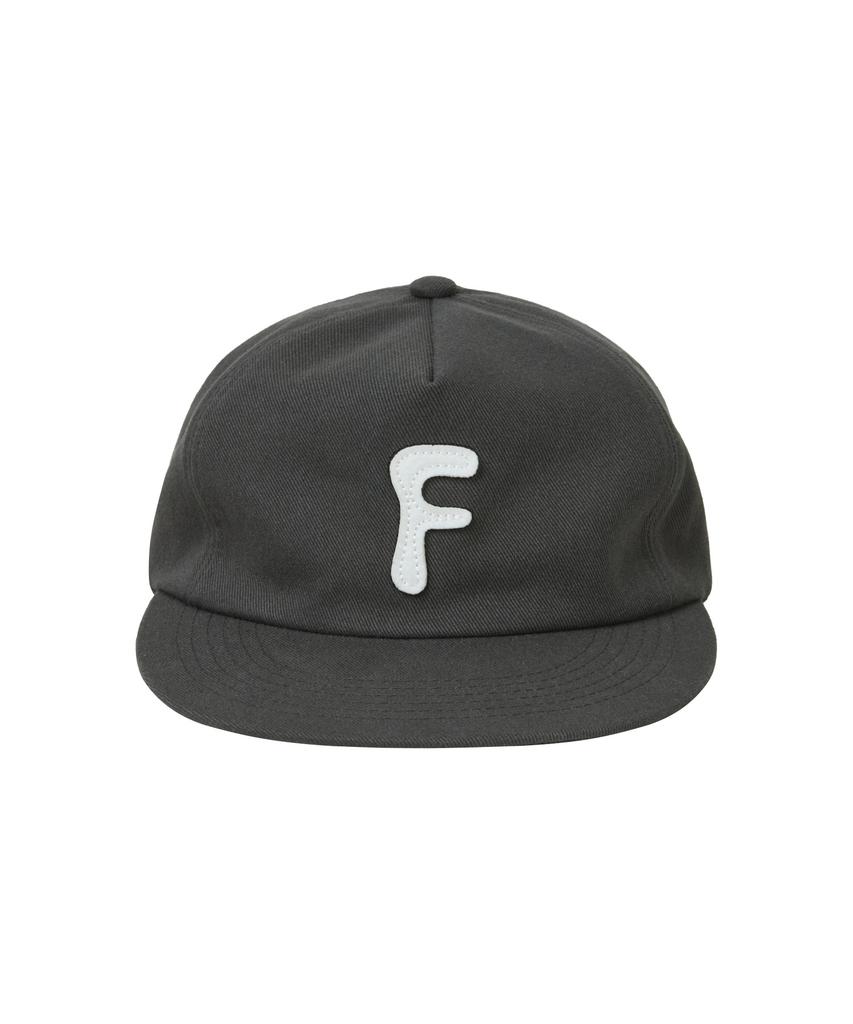FERNOV F Applique 5-Panel Cap Charcoal