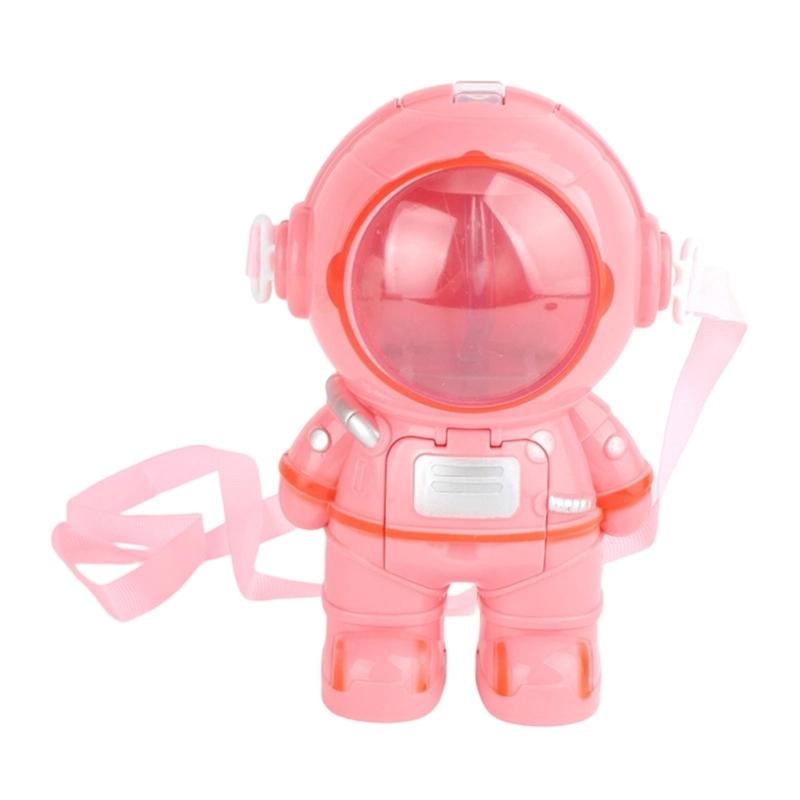 

Creative Astronaut Robot Design Childrens Water Dispenser Toy Promoting Hydrations and Safe Play in Toy Kitchens рожевий
