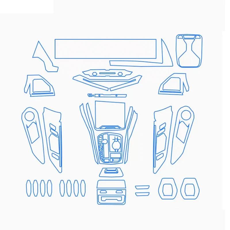 Anti-scratch Car Door Center Console Media Dashboard Navigation TPU Protector Film For BMW G09 XM -2024 Car Accessories