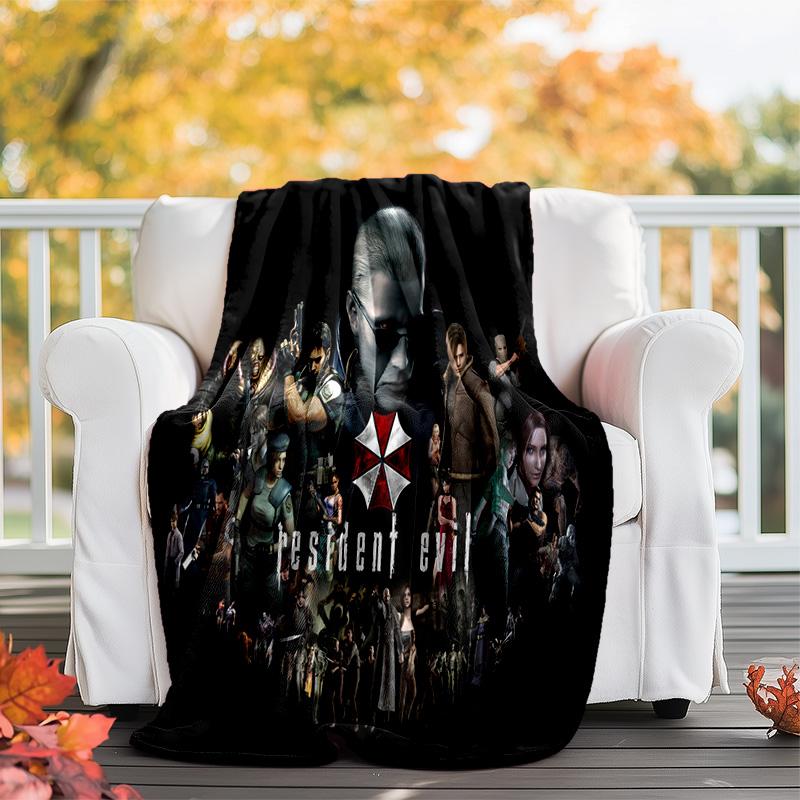 The sci-fi game Resident Evil features the Umbrella Corporation blanket a soft home furnishing nap decoration a warm Sherpa blanket for all seasons U6