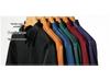 Men's Long Sleeve Half-Zip Polo Shirt - Casual Turn-Down Collar for Middle-Aged & Young
