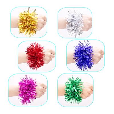 2 Stück Anwenden auf Sportspiel Pompoms 7 Stile Jubel Blume Ball Performance Tanz Handgelenksblume Sportspiele Armband