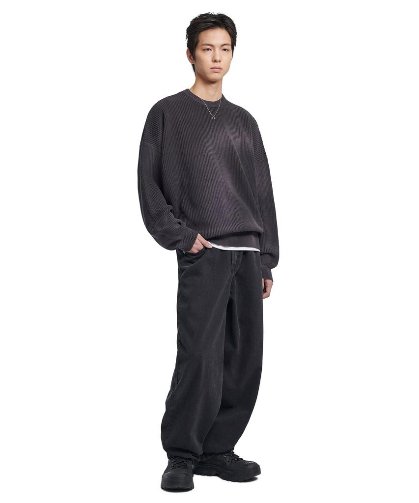 Nomaenyueol Spray Dyeing Knit - Charcoal