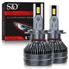 2 Adet H7 LED Far Ampulleri 120 W 90000Lm Canbus H4 Led H11 Far H1 HB3 9005 9006 HB4 9012 Hir2 CSP Çift Bakır Işık Otomatik Sis Lambası 6500 K Beyaz