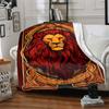 1PC Lion Art Blanket Soft Warm All Season Throw for Sofa, Bed, Car, Office Vibrant Colorful Design, Durable & Cozy Gift
