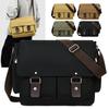 Herentas Retro Messenger Bag Canvas Tas Enkele Schouder Horizontaal Slijtvast Heren Commuter Tas Mode Schoudertas