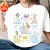 Summer Tshirt Princess Cinderella Boy Girl Family Parentchild Outfit Oversized Casual Loose Unisex Women Short Sleeve Tee