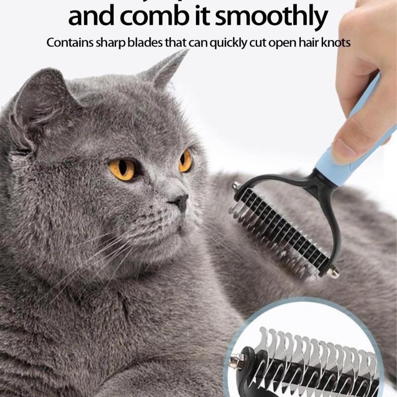 Teddy Detangling Dog & Cat Comb - Double-Sided Hair Brush Artifact