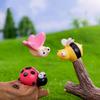 Figurines Miniatures Cute Cartoon Caterpillar Snail Insect Micro Landscape Ornaments For Home Decorations DIY Gardening Decor